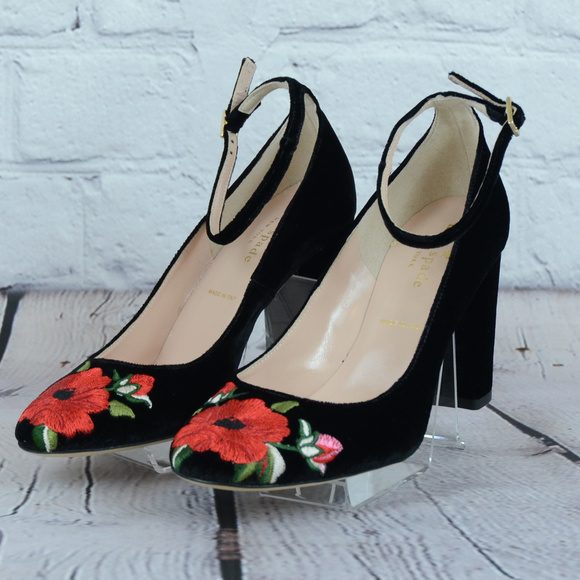 kate spade Shoes - NEW! KATE SPADE Black Grove Heels - MADE IN ITALY